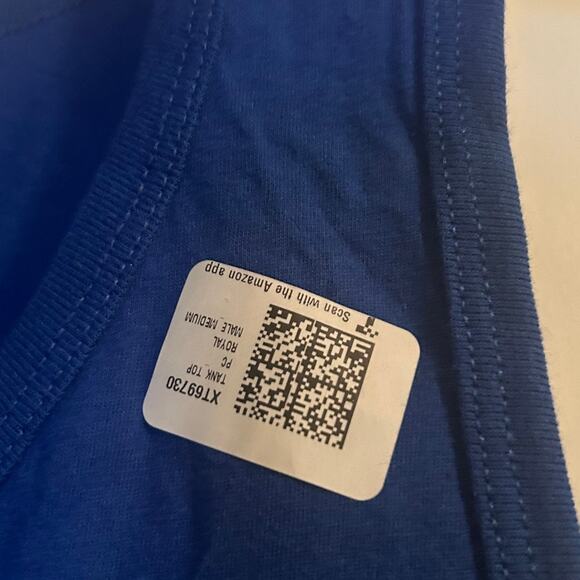 NWOT Port and Company Men's Cut Royal Blue Tank Top Uncle Sam Dabbing Size M - Picture 4 of 4